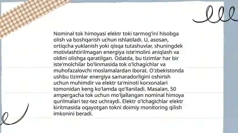 Oʻzgarmas tok motorli elektr yuritmalarda qoʻllaniladigan himoya apparatlari 4