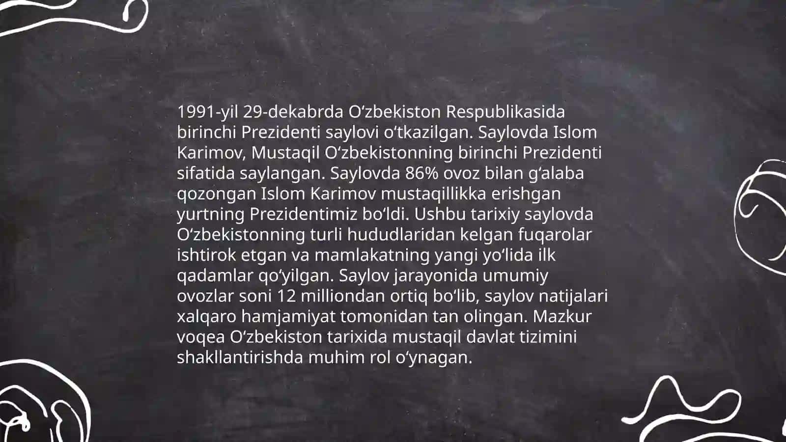 Mustaqil O'zbekiston Respublikasi tashkil topishi va uning tarixiy ahamiyati 4