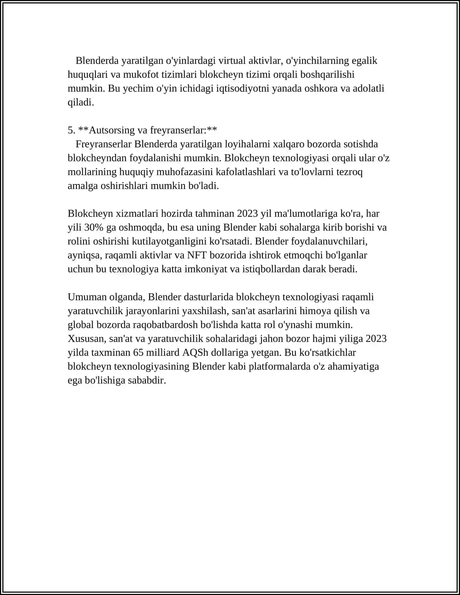 Toshkent Davlat Iqtisodiyot Universiteti Mustaqil Ish 4