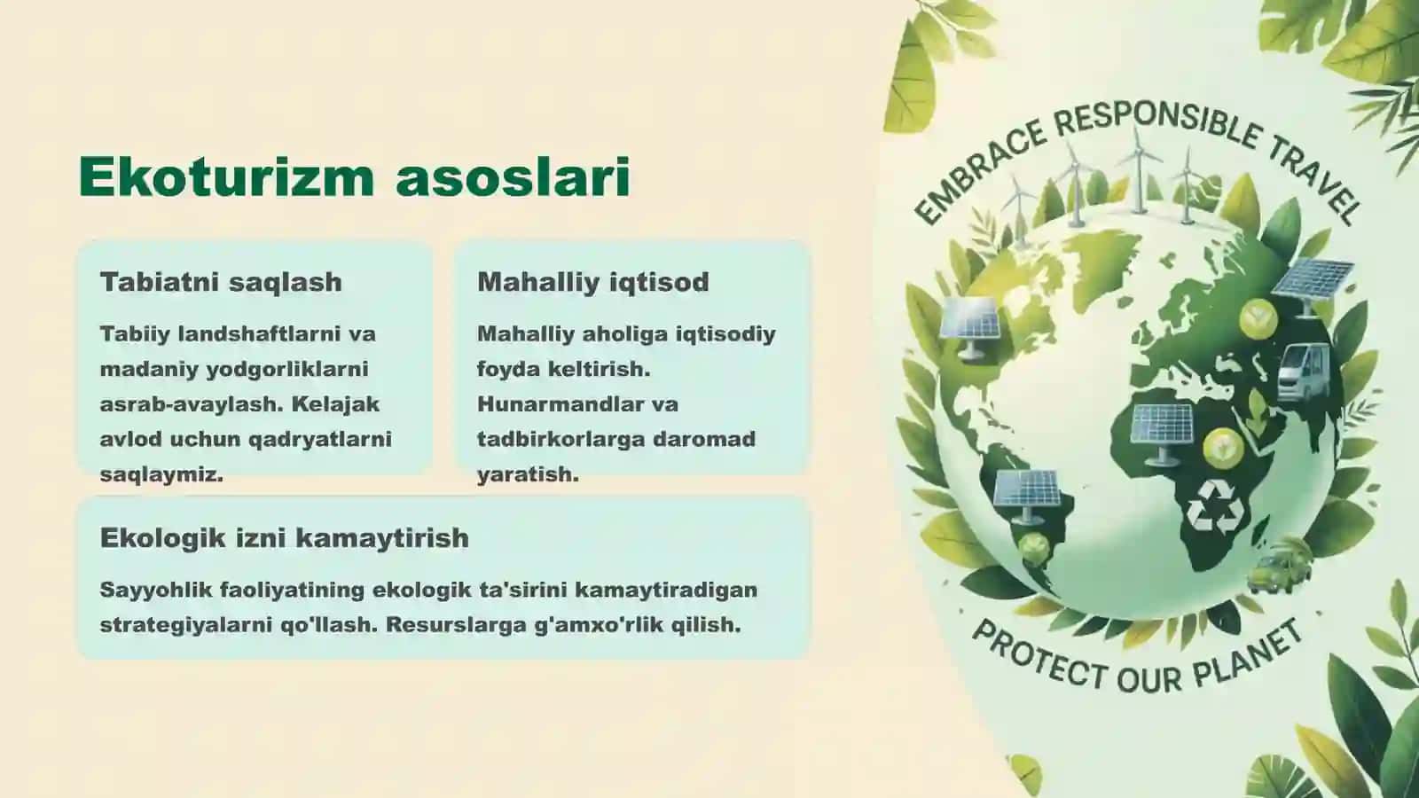 Ekoturizm nazaryasi va Chorminor mehmonxonasi 4