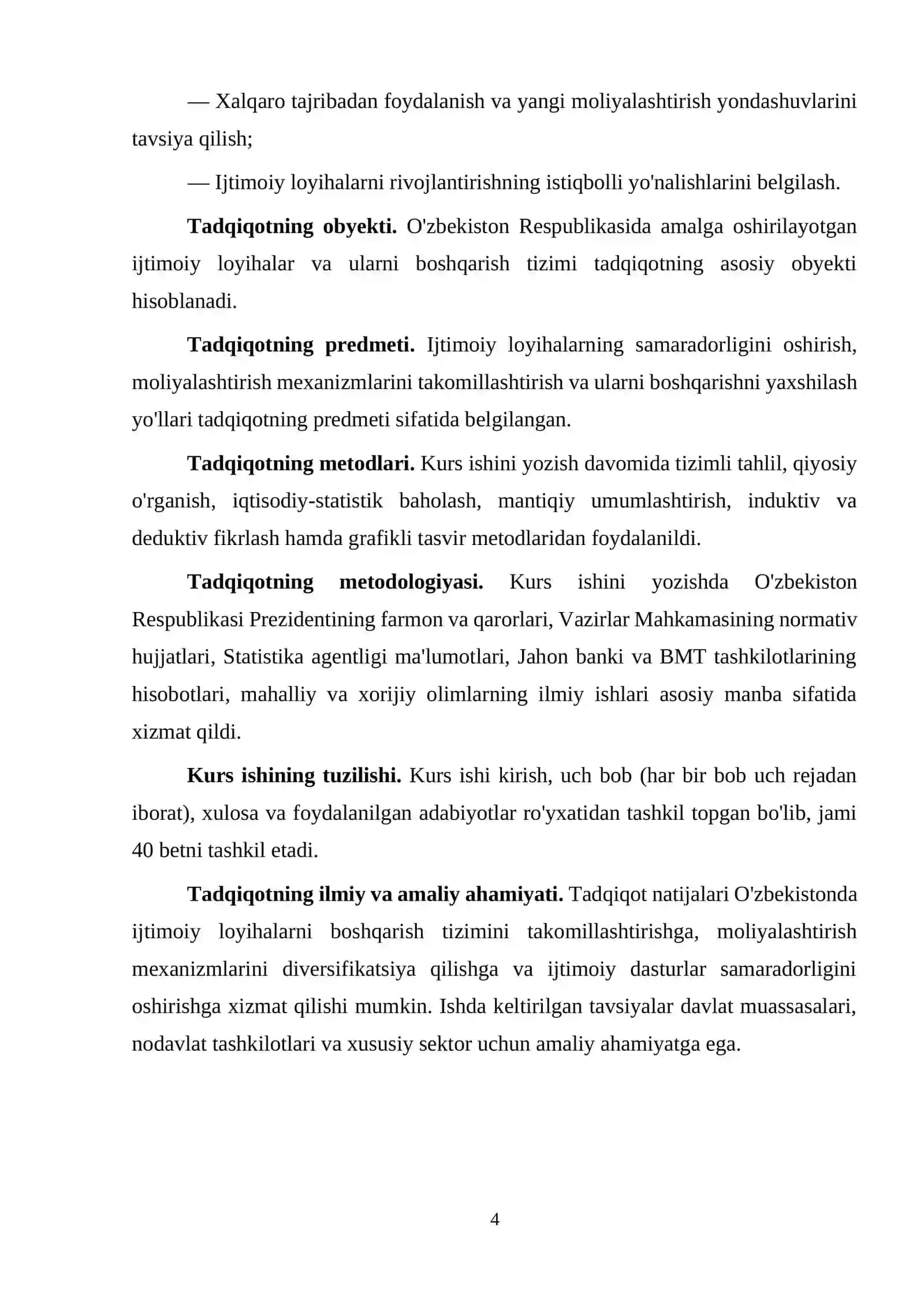 O'zbekiston Respublikasida Ijtimoiy Loyihalarning O'rni va Ahamiyati 4