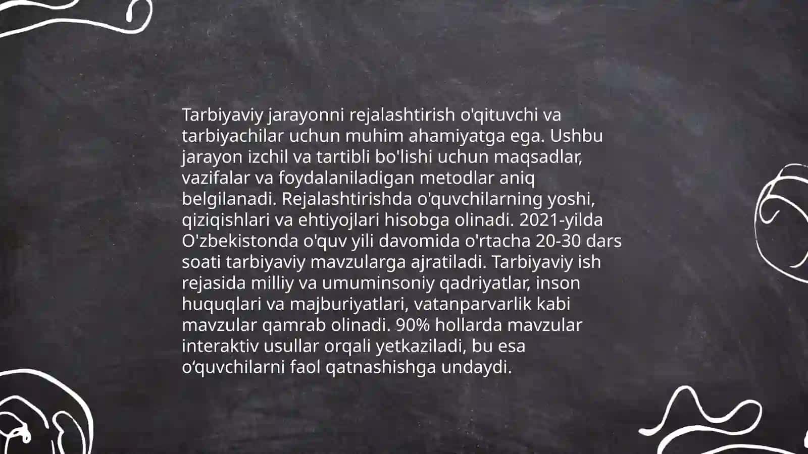 Kasbiy kompetentlik fanining mazmunida tarbiyaviy jarayonda gʻoyaviy-siyosiy-axloqiy tarbiyani tashkil etish 4