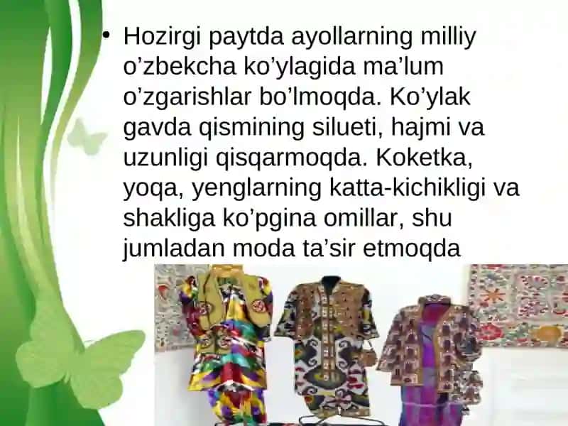 Farg’ona vodiysi o’zbeklarining ananaviy kiyimlari 4
