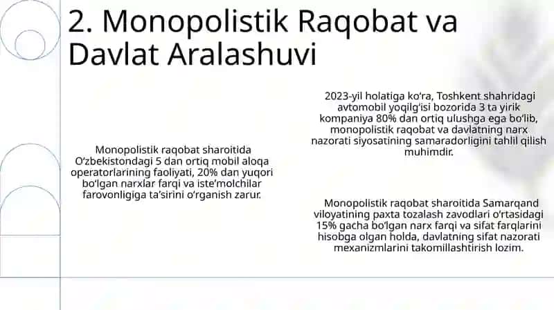 Monopolistik raqobatlashgan bozor muvozanati 4