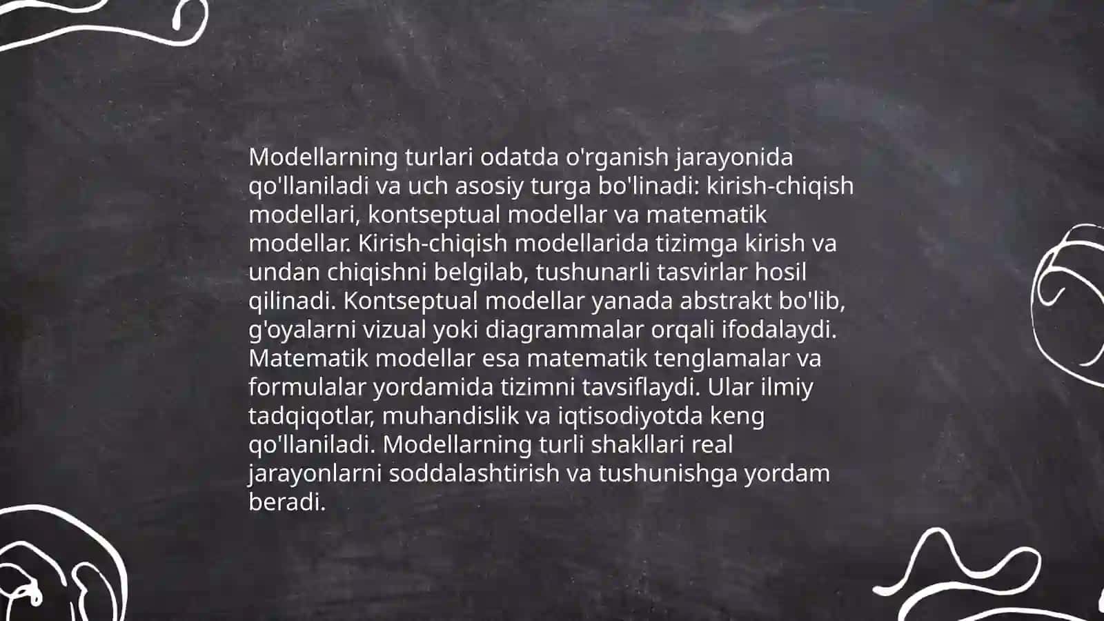Modellarini tuzishning asosiy tamoyillari va hossalari 4