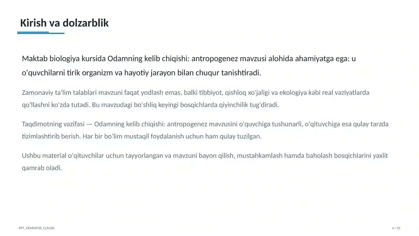 Odamning kelib chiqishi: antropogenez (11-sinf) 4