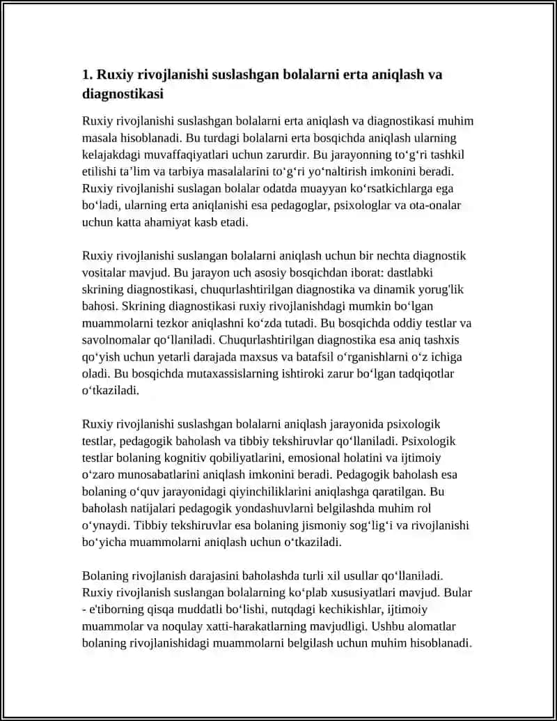 RUXIY RIVOJLANISH SUSLASHGAN BOLALAR TALIM TARBIYASI 4