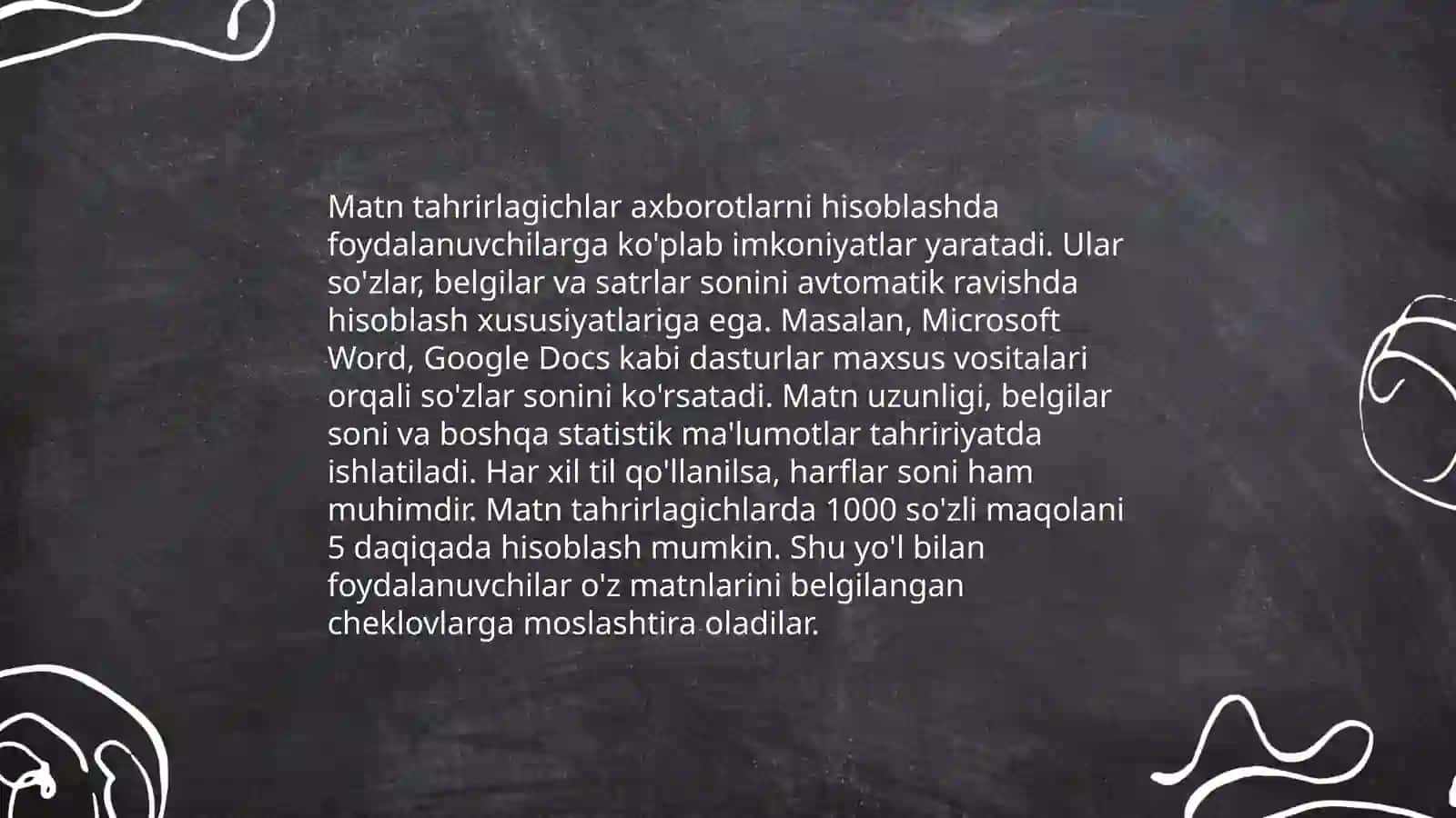 Word matn tahrirlagichida hisoblash ishlarni bajarish 4