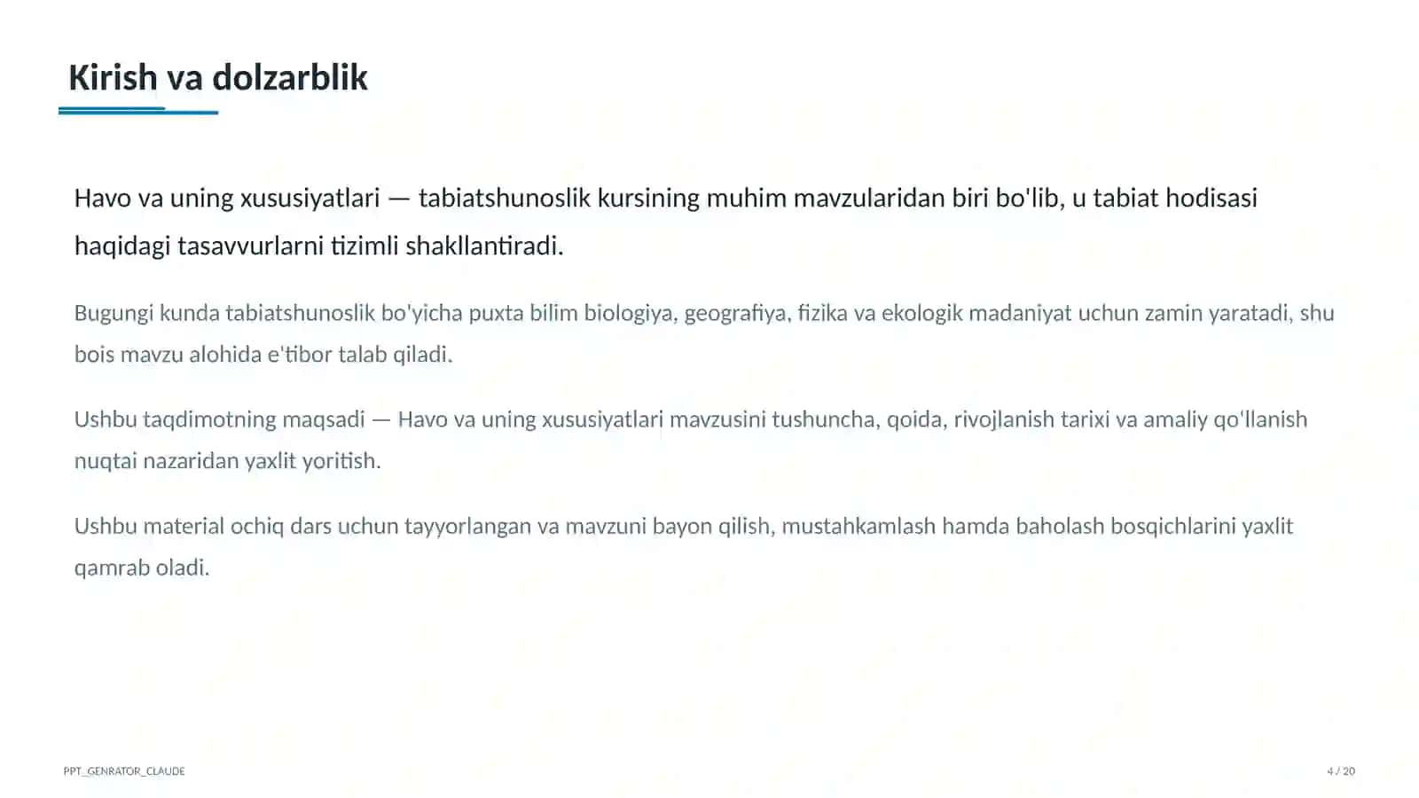 Havo va uning xususiyatlari (2-sinf) 4