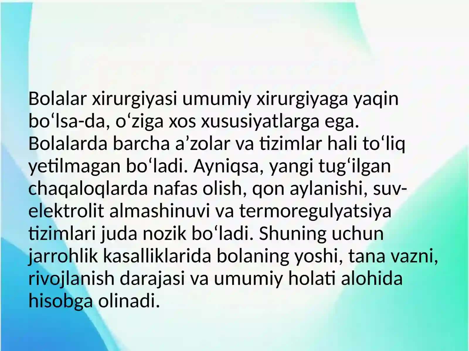 Bolalar xirurgiyasi 4