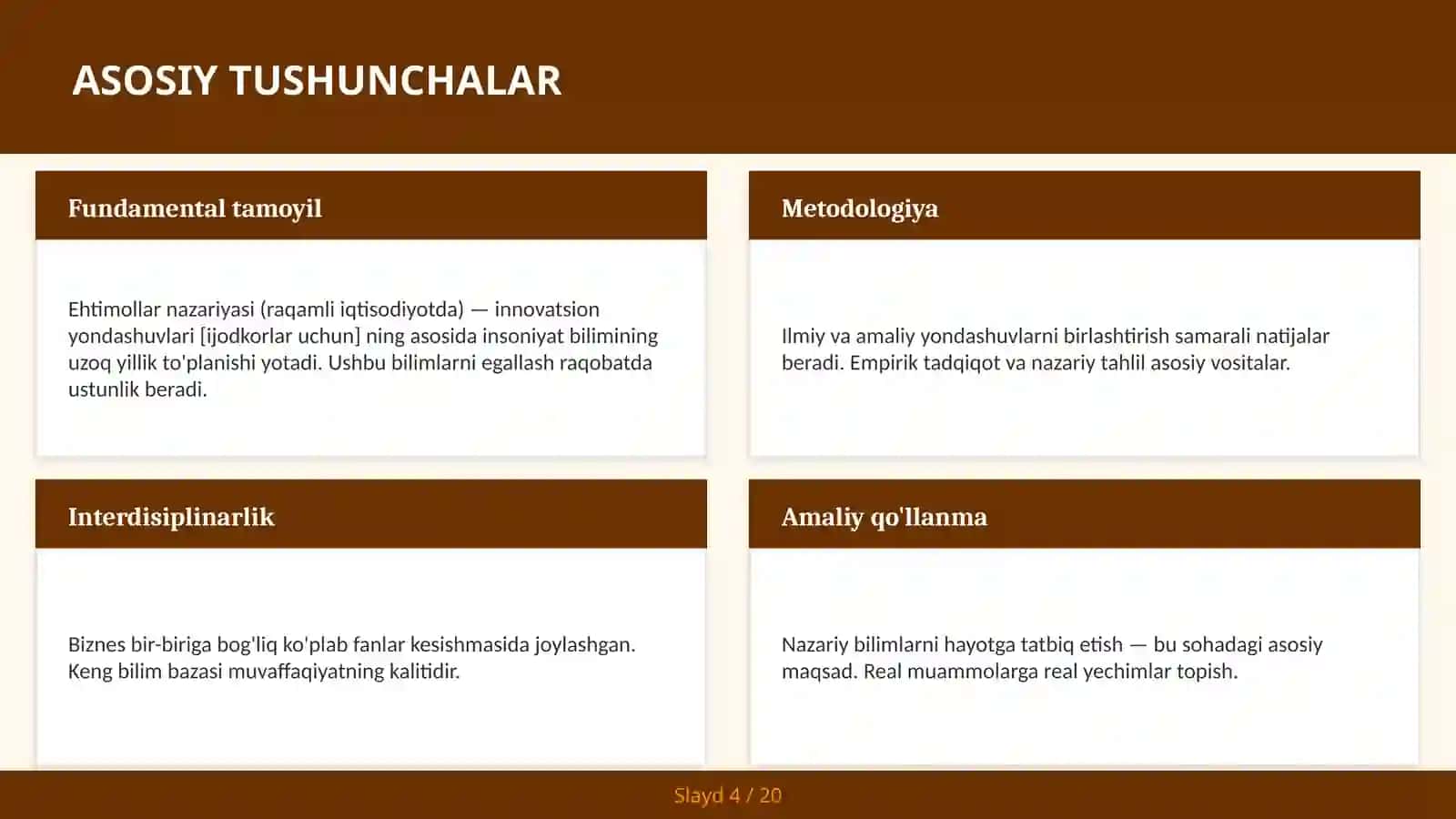 Ehtimollar Nazariyasi (Raqamli Iqtisodiyotda) - Innovatsion Yondashuvlari [Ijodkorlar Uchun] 4