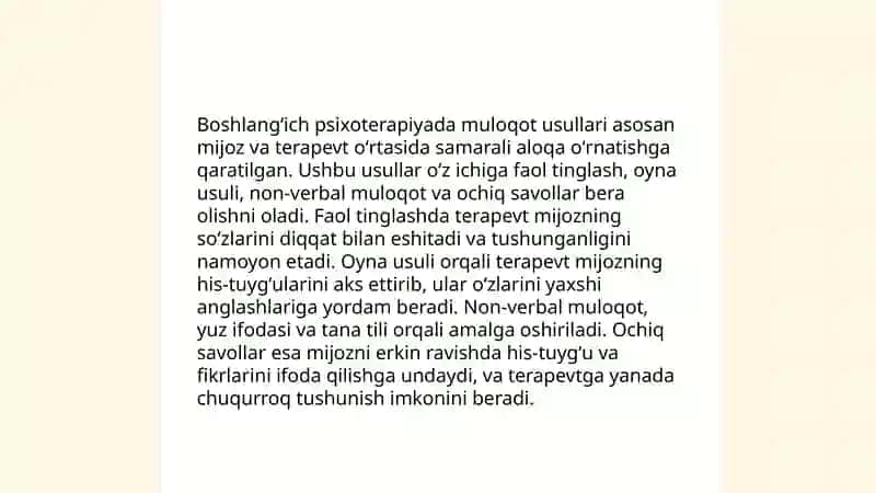 Boshlangʻich psixoterapiya 4