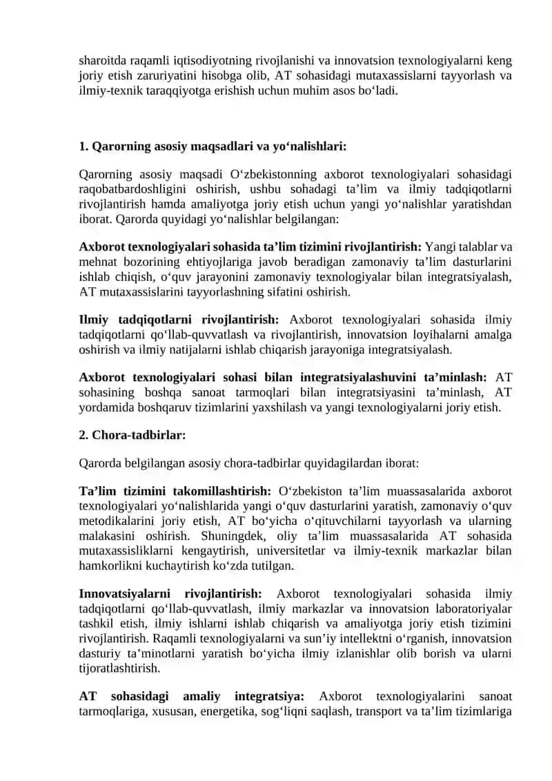 "O‘zbekiston – 2030" strategiyasi tahlili 4