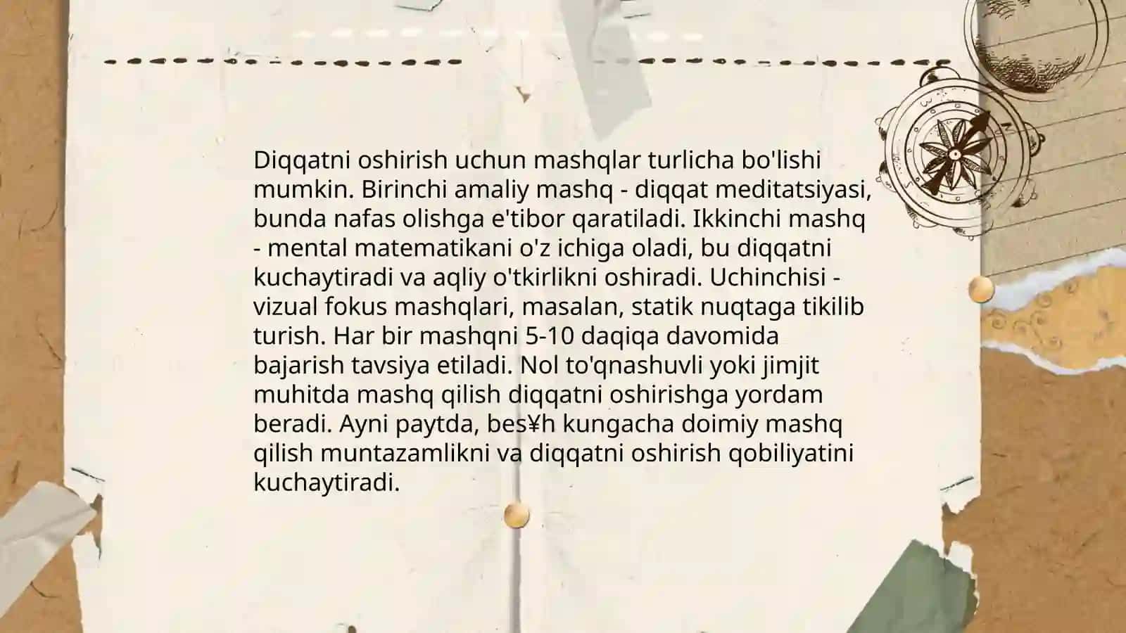Diqqatni jamlash usullari 4