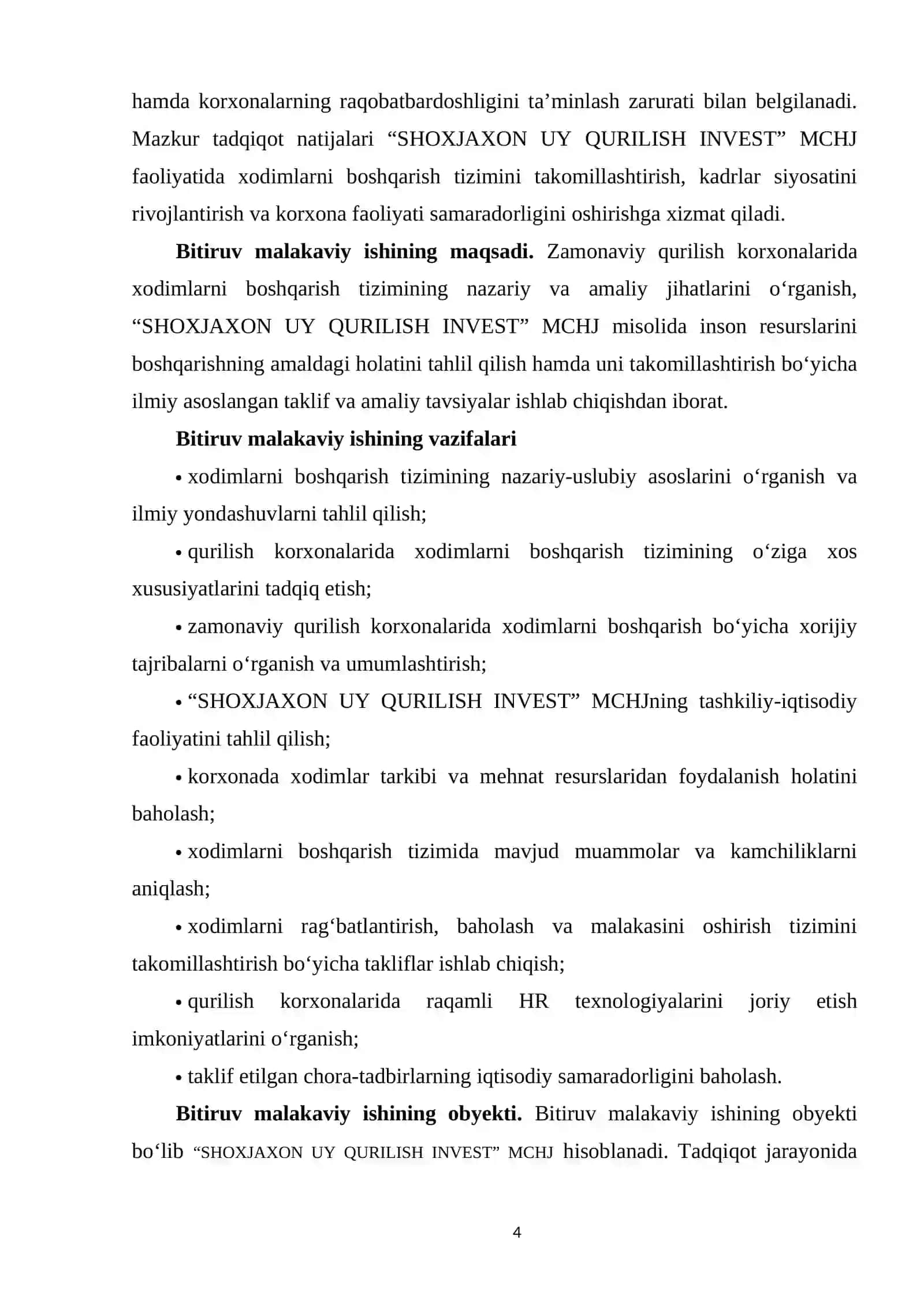 Zamonaviy qurilish korxonalarida xodimlarni boshqarish tizimini takomillashtirish 4