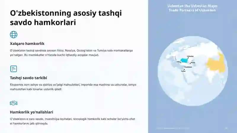 O'zbekiston Tashqi Savdo 4
