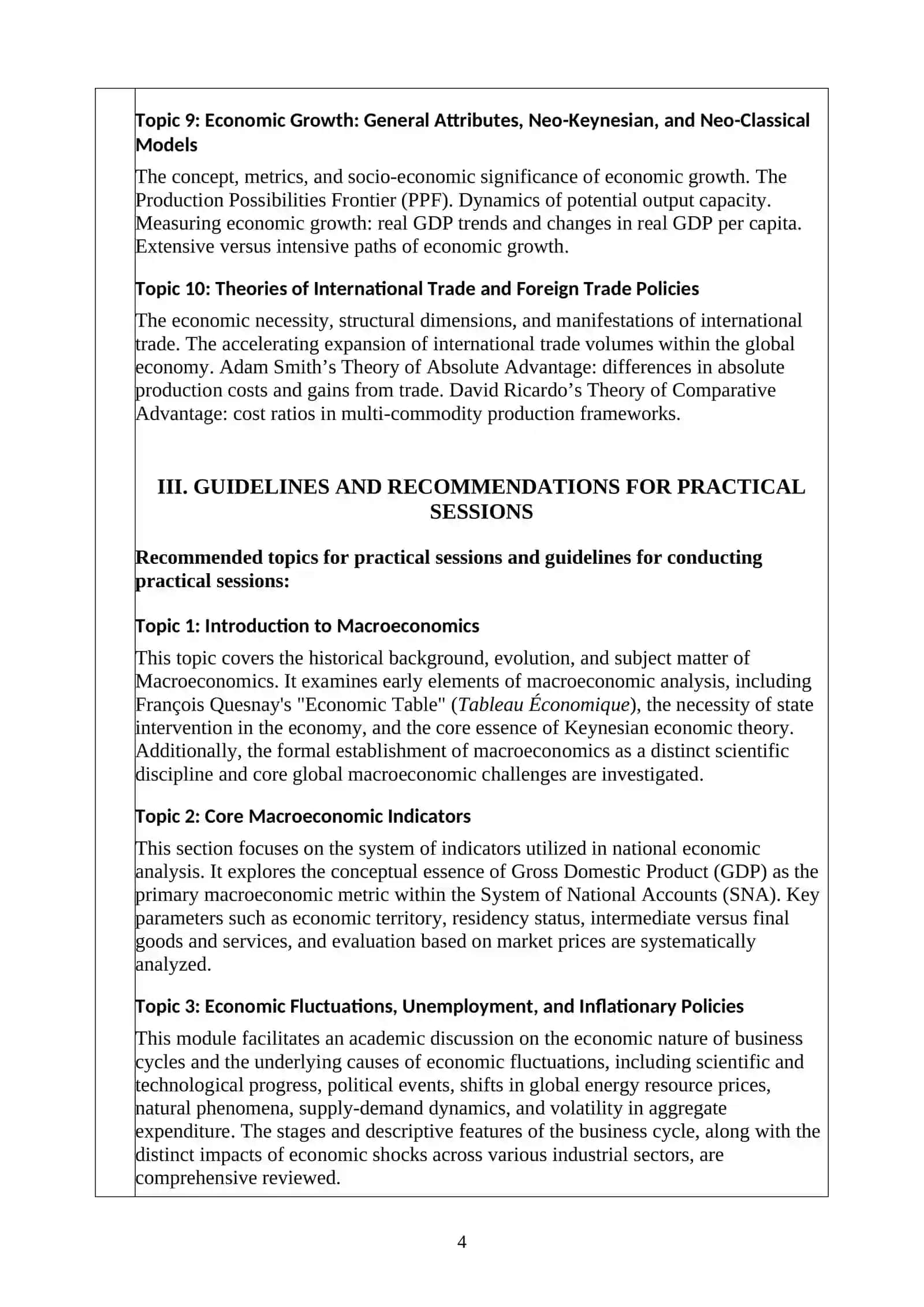Macroeconomic Analysis and Forecasting 4