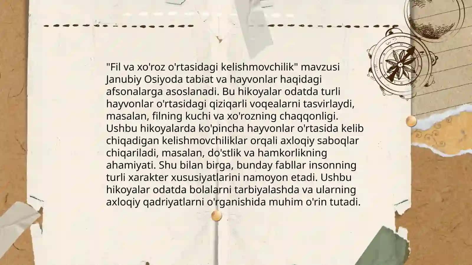 Fil bilan xo'roz ertagi 4
