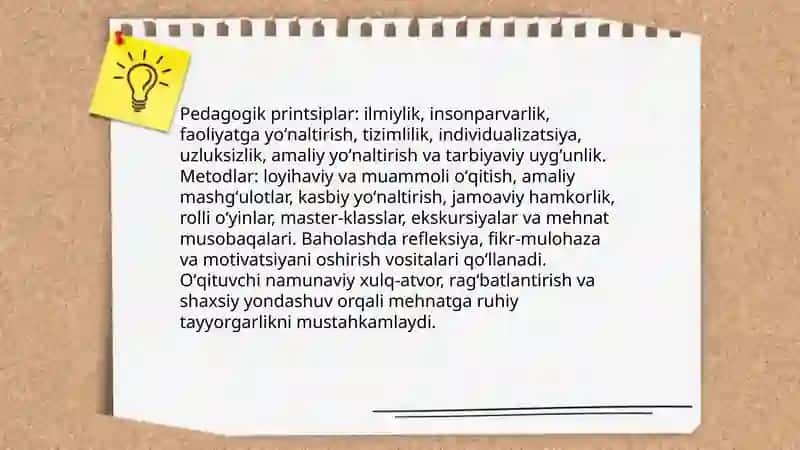 Oʻquvchilarni mehnatga ruhiy tayyorlash 4