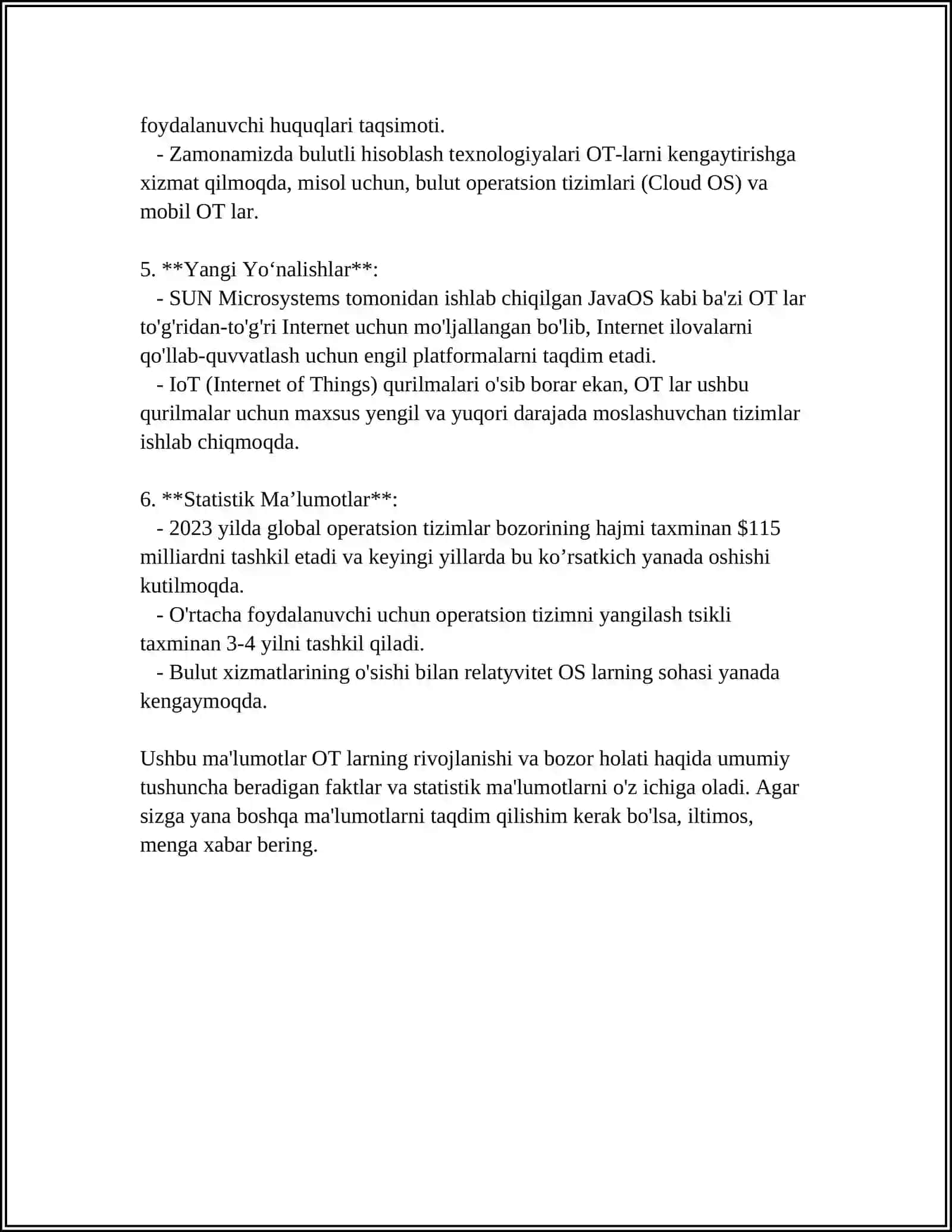 Operatsion Tizimlar (Operating Systems) 4