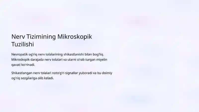 Nevropatik Og'riqlar Propedevtikasi 4