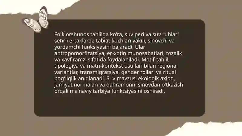 O'zbek xalq sehrli ertaklarida mitologik obrazlarning folklorshun tomonidan o'rganilishi 4