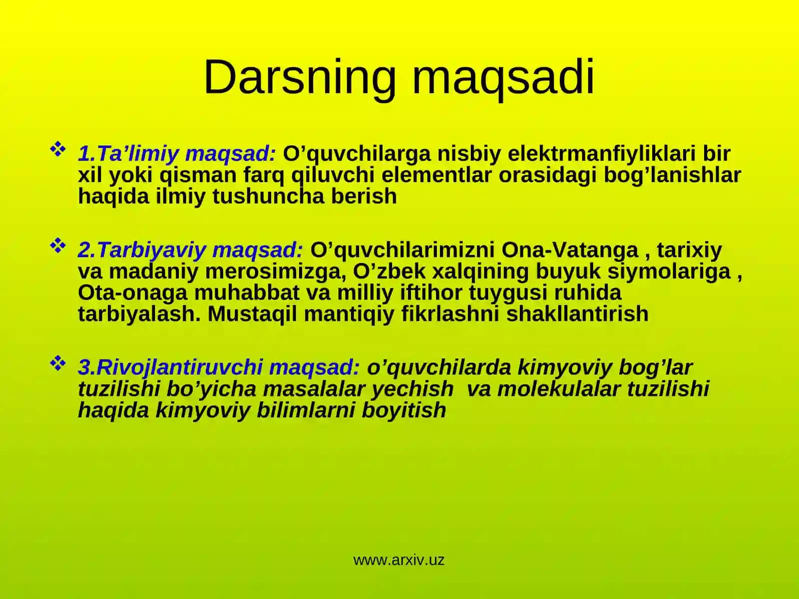 Kimyoviy bog’lanish va molekulalarning tuzilishi 4