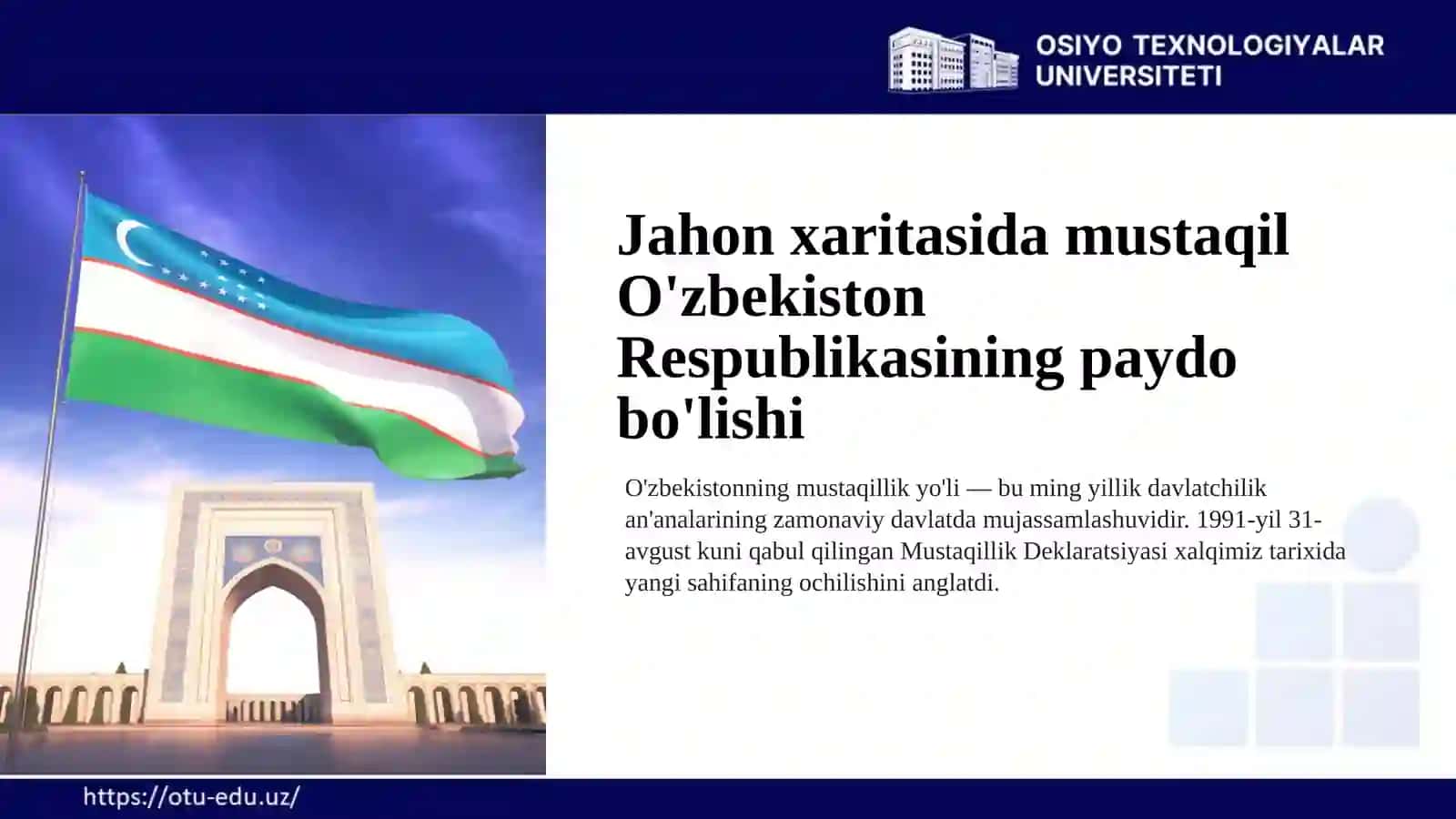 Mustaqillikning qadriyatli yoli 4