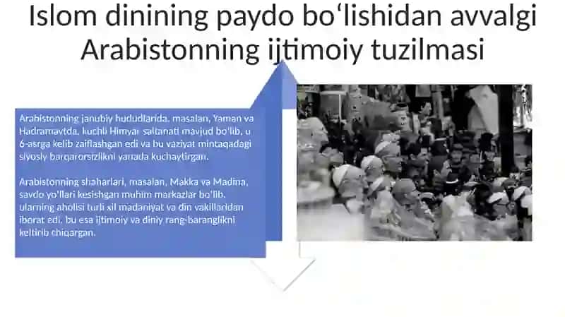 Islom dinining paydo bo‘lishidagi ijtimoiy-siyosiy va madaniy sharoitlar 4