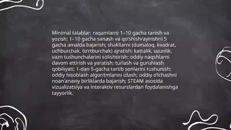 Maktabgacha yoshdagi bolalarni matematik talimida STEAM texnologiyalaridan foydalanish 4