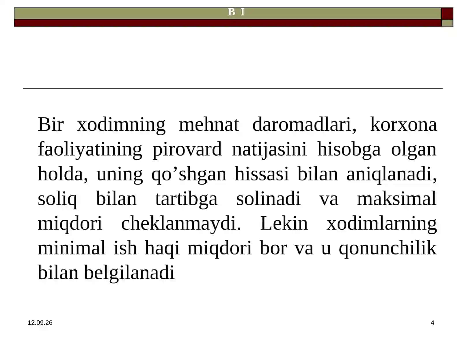 Mehnat haqi bo’yicha hisob-kitoblarning hisobi 4