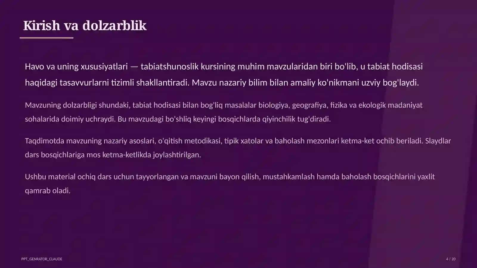 Havo va uning xususiyatlari (2-sinf) 4