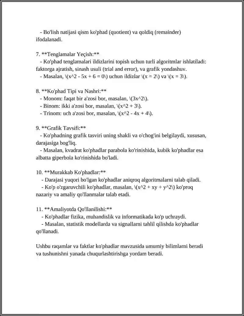 Ko'phadlar 4