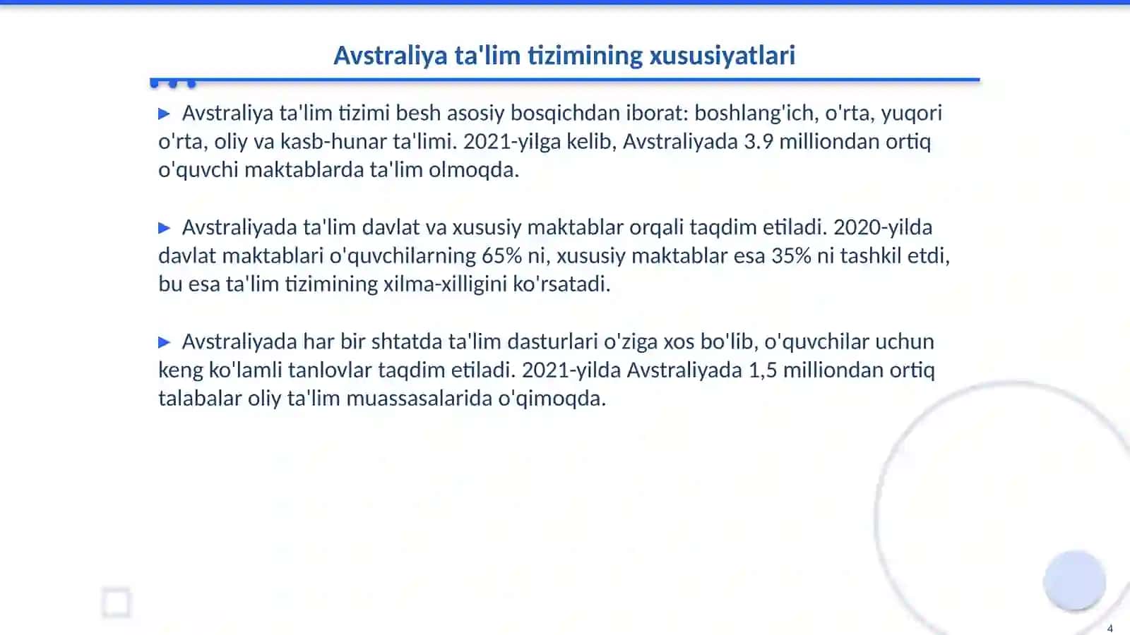 Fransiya va Avstraliya ta'lim tajribasi 4