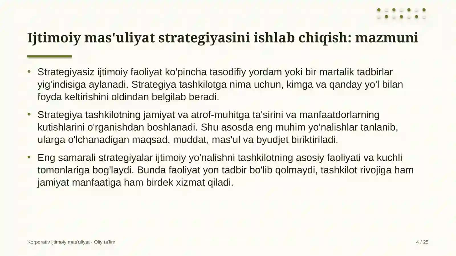 autsorsing kompaniyalarida ijtimoiy mas'uliyat strategiyasini ishlab chiqish 9483 4