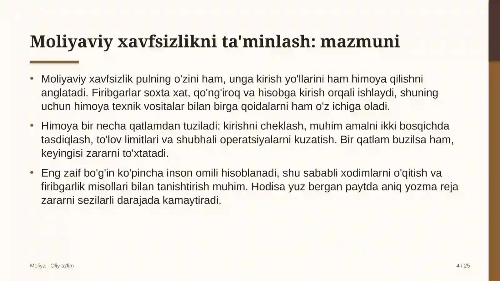 Energetikada moliyaviy xavfsizlikni ta'minlash 4