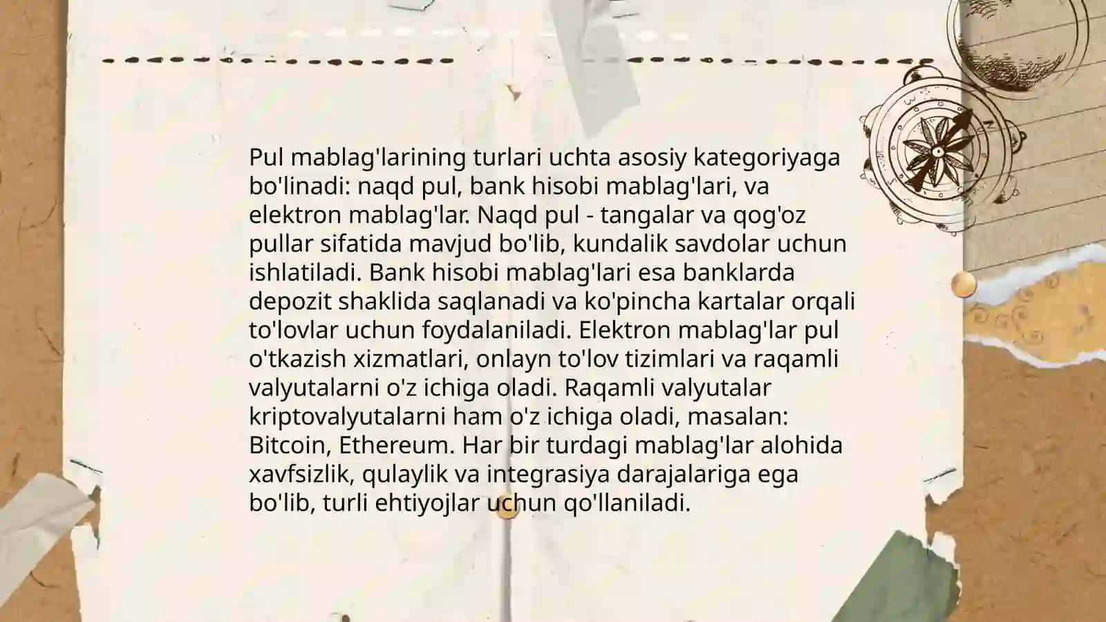 Pul mablag'lari va uning ekvivalentlari 4