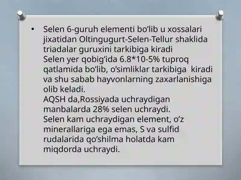 Selenning analitik kimyosi 4