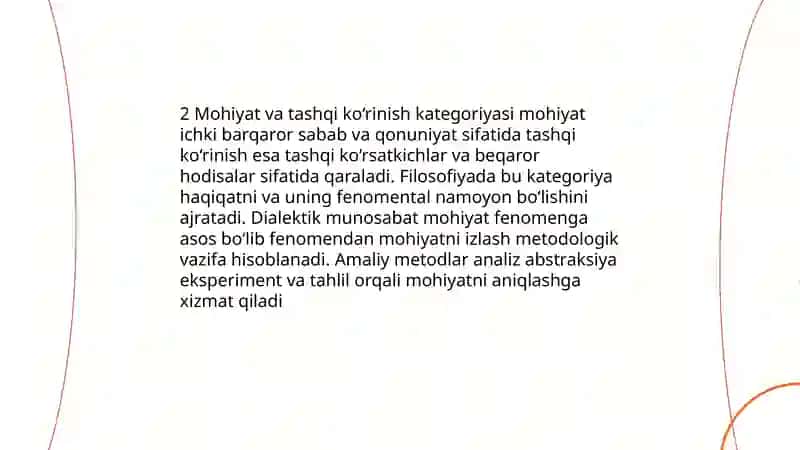 Falsafada kategoriyalar va metodlar 4