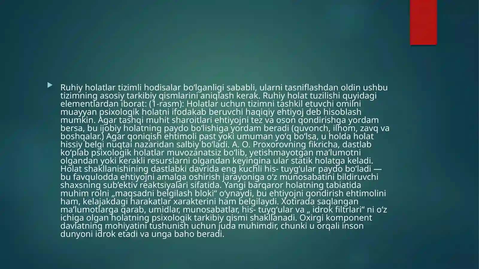 Insonning ruhiy kechinmalari 4