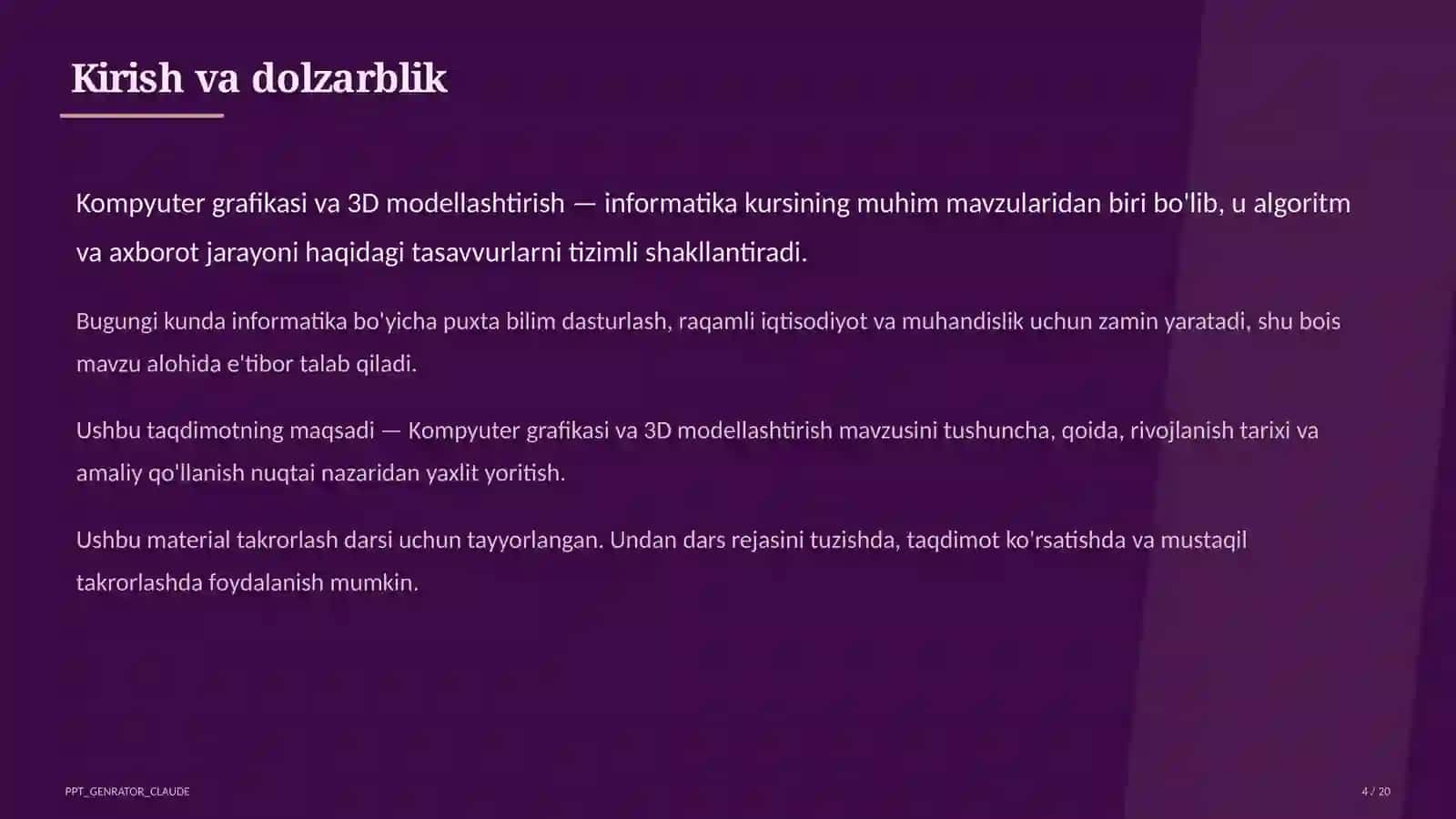 Kompyuter grafikasi va 3D modellashtirish (10-sinf) 4