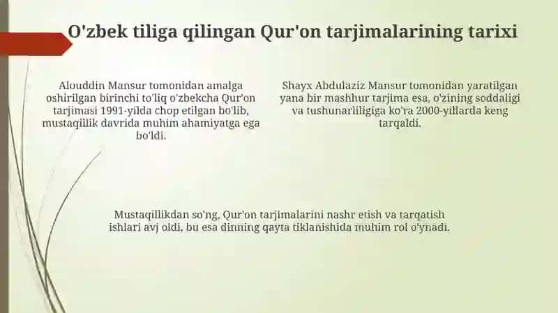 Qur'on Tarjimalari 4