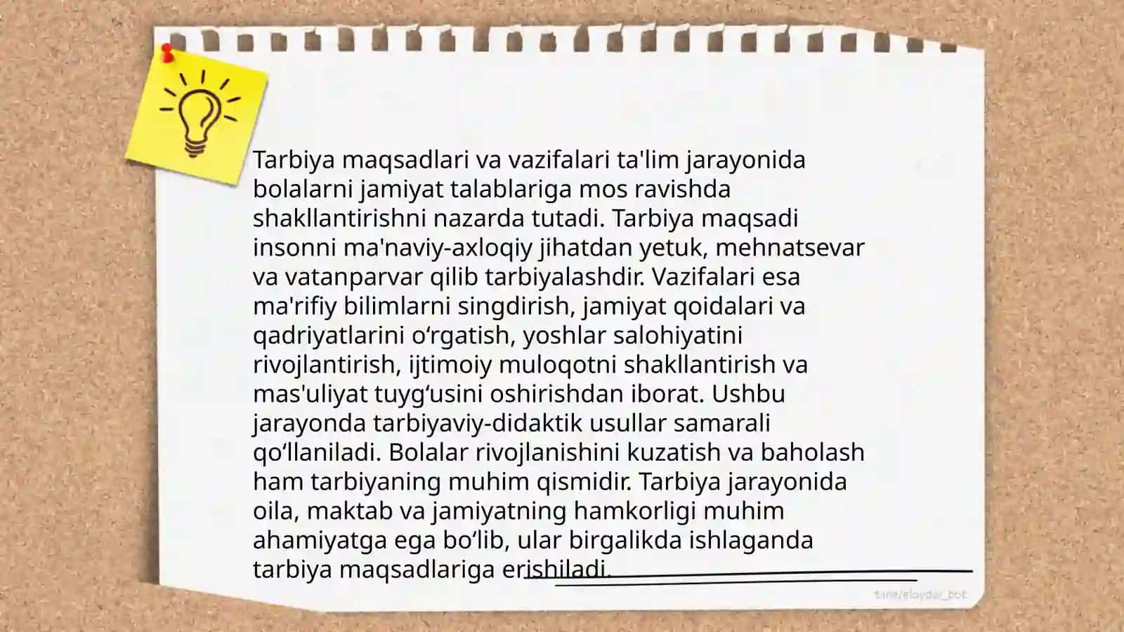 Tarbiya jarayonining mohiyati va mazmuni 4