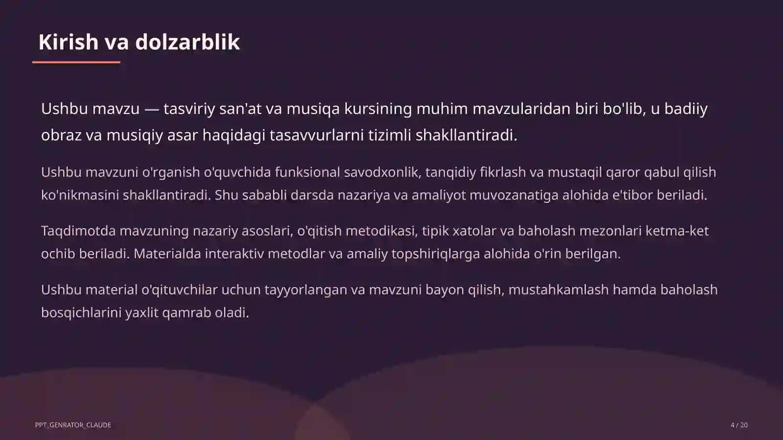 O'zbek bastakorlari: Mutal Burhonov va Manas Leviyev (4-sinf) 4