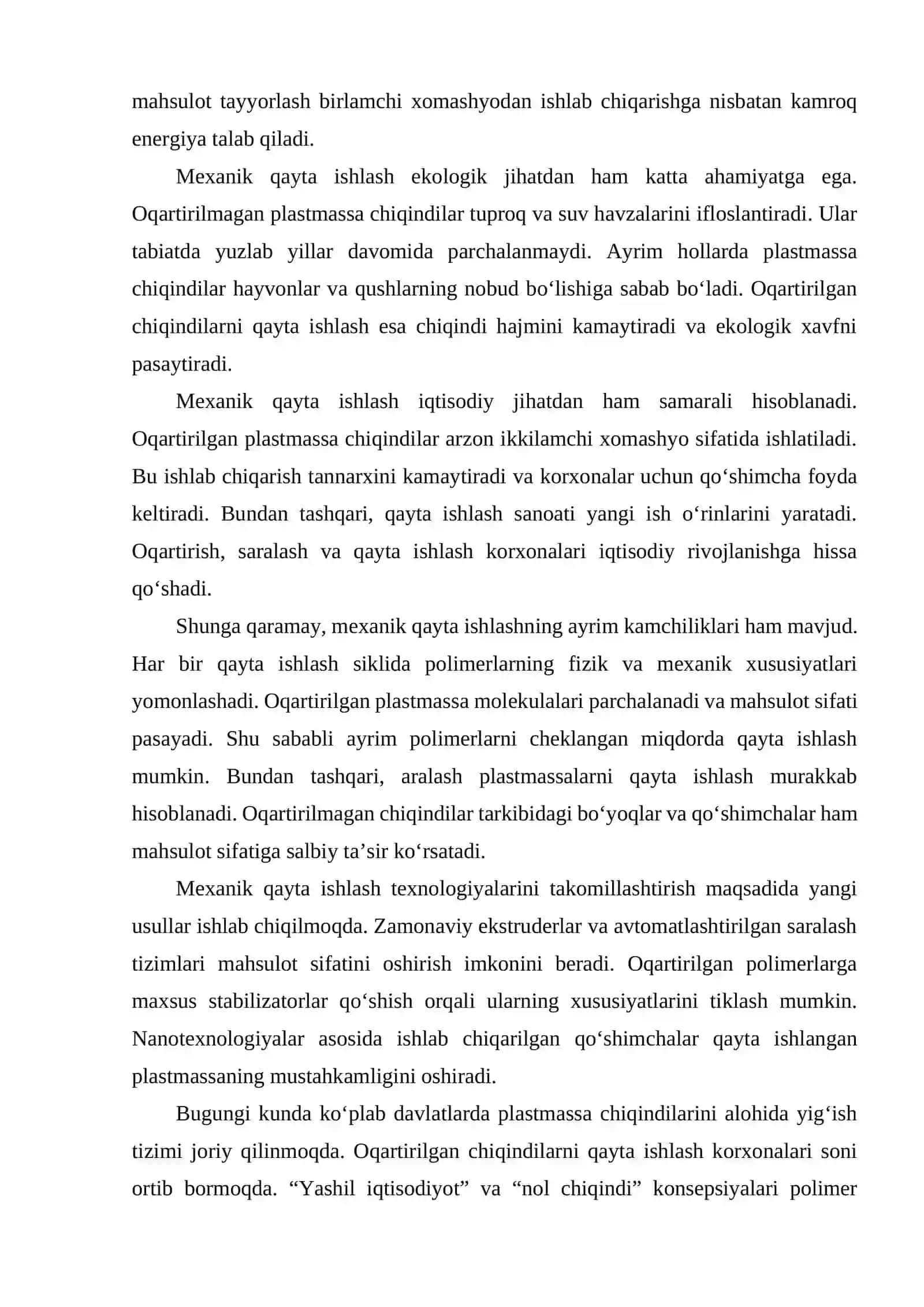 POLIMERLARNI QAYTA ISHLASHNING ASOSIY USULLARI 4