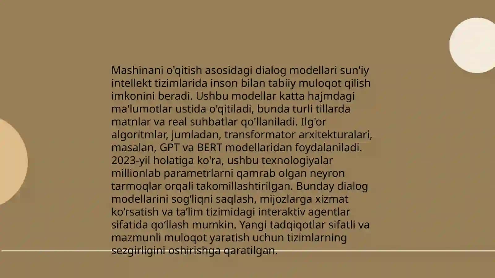 Dialogning kompyuterga oid modellari 4