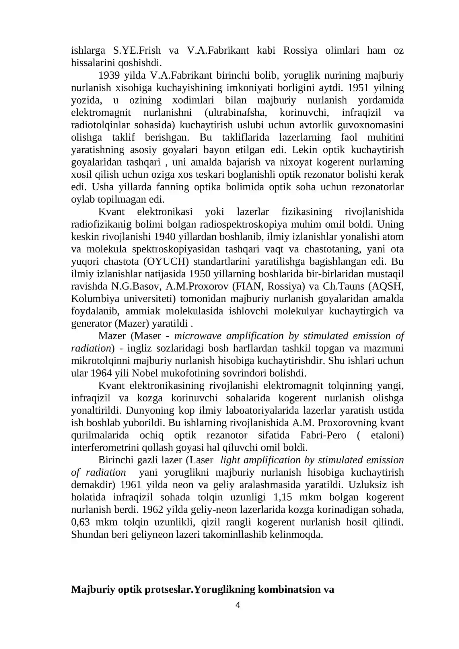 Lazеrlar Fizikasi Fanidan Tayyorlagan Kurs Ishi 4