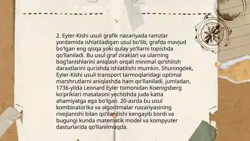 Boshlangʻich shartli masalalarni Eyler va Eyler - Kishi usullarida yechishda yoʻl qoʻyiladigan xatoliklarni baholash 4