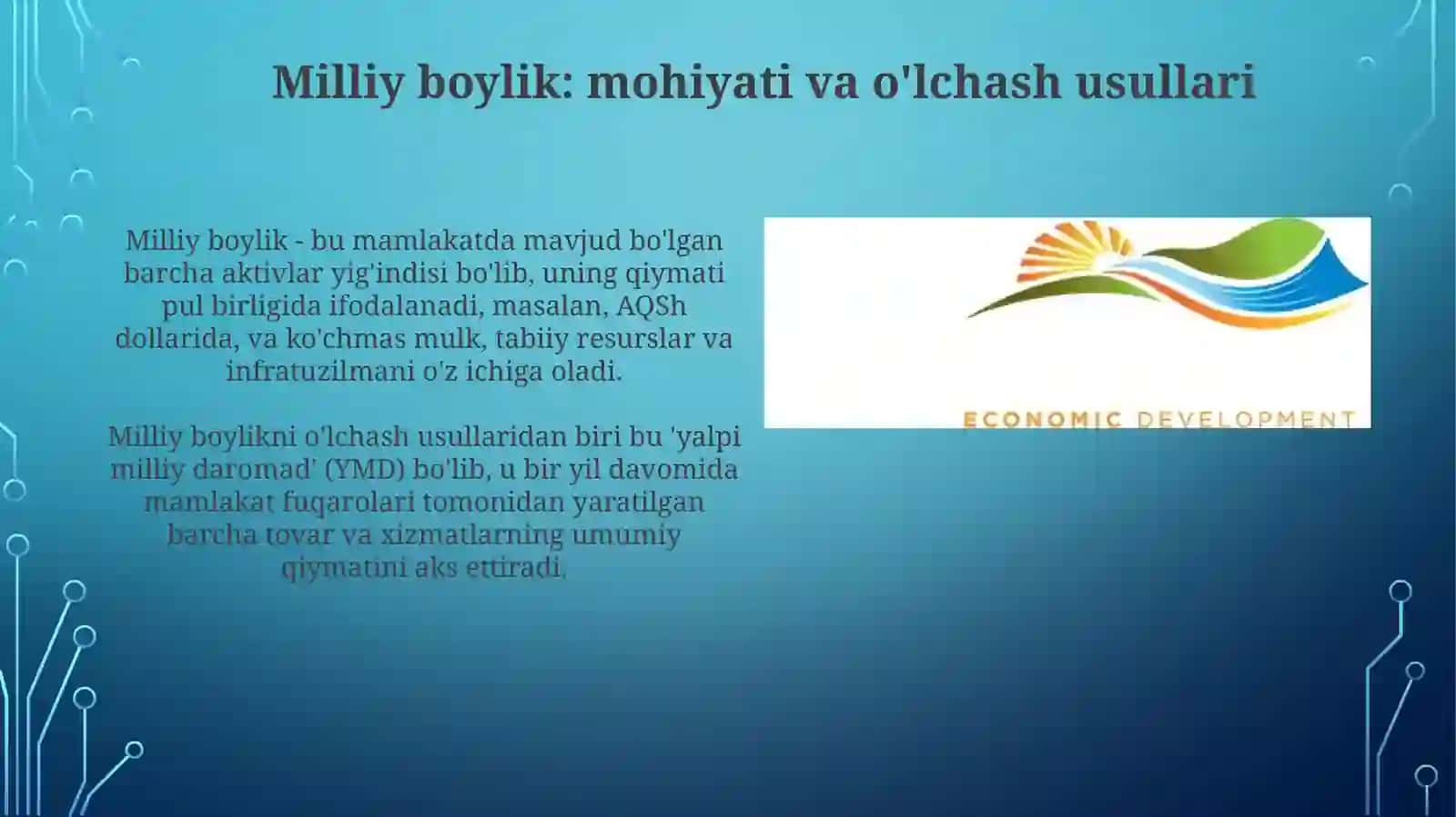 Iqtisodiy taraqqiyot 4
