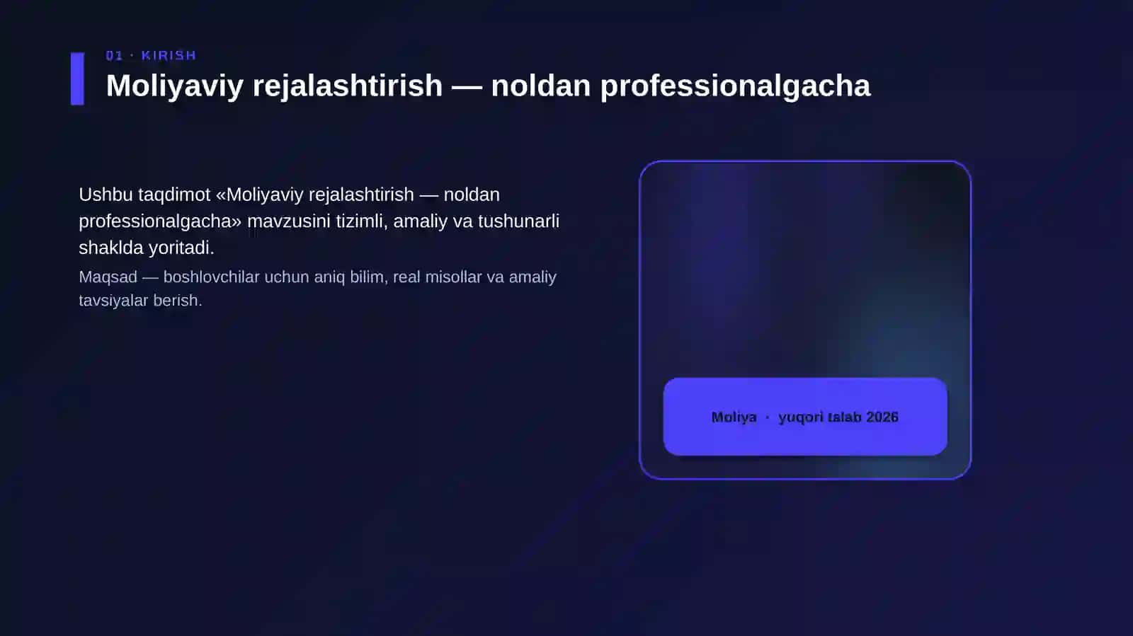 Moliyaviy rejalashtirish — noldan professionalgacha 4